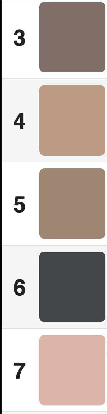 Simple color legend